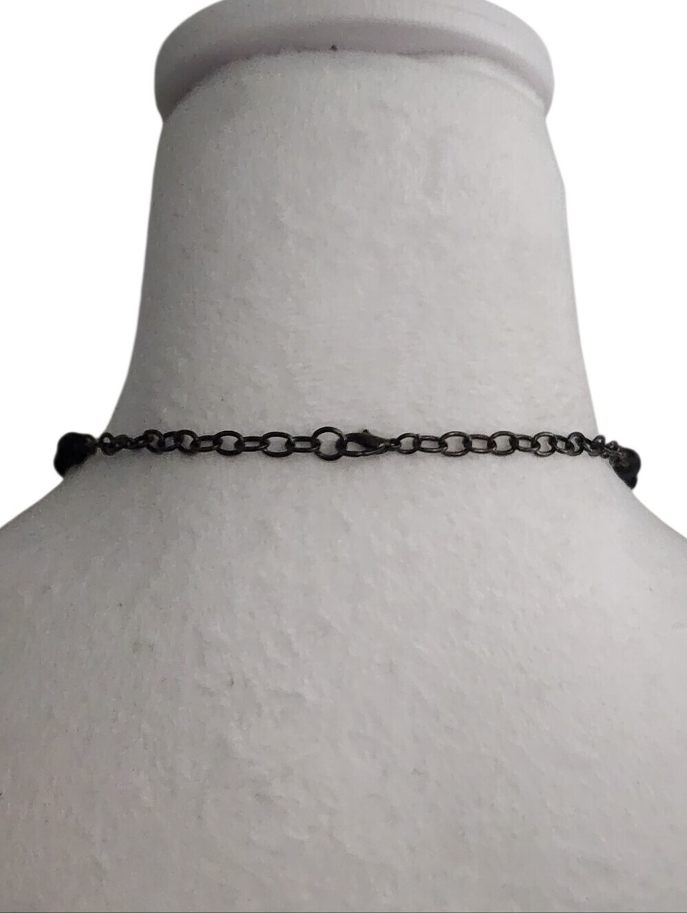 Black Gothic Cross Pendant Necklace - Picture 3 of 7